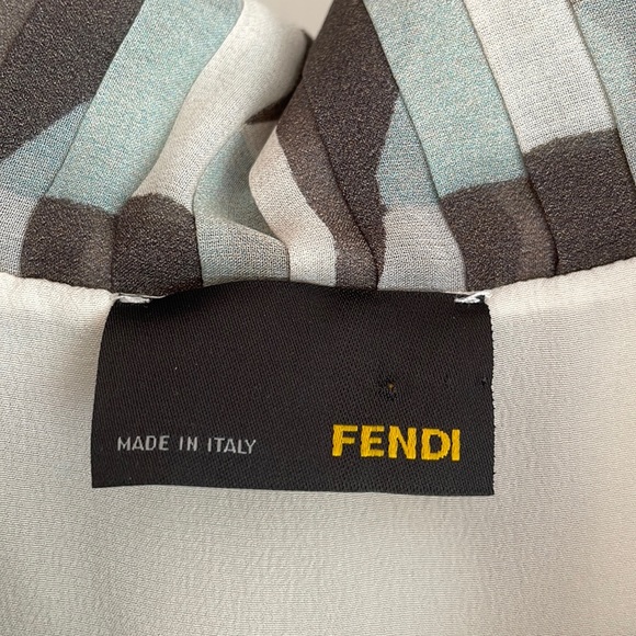 FENDI Sleeveless Silk Dress Size 40 - Picture 4 of 14